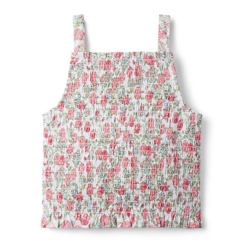 Floral Smocked Cropped Top - Janie And Jack